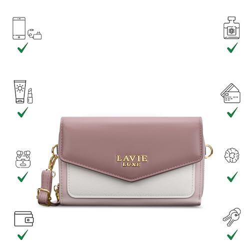 Image of Lavie Luxe Women's Colorblock Sally26 Crossbody Sling Bag | Ladies Purse Handbag | Gift for Women