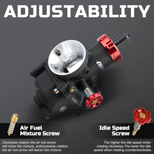 Image of NIBBI Carburetor PE30 30mm Carburetor fit 250cc 300cc Motorcycle Engine with Carb Jets - For Dirt Pit Bike Mini Bike Motocross GY6
