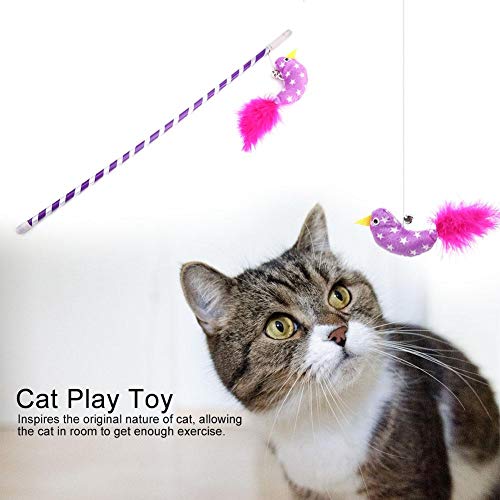 Junlucki Brinquedo caçador de gatos, brinquedo suave para gatinhos, brinquedo interativo durável, ca