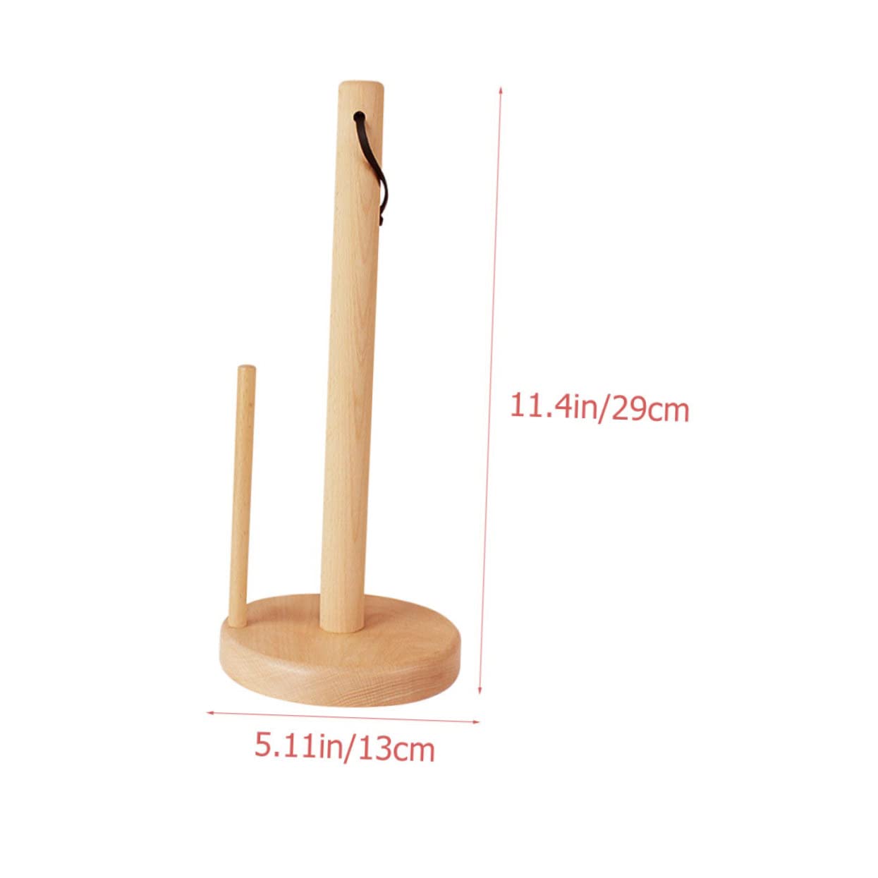 Homoyoyo Commercial Toilet Paper Holder Wooden Paper Towel Rack for Kitchen Bathroom Living Room