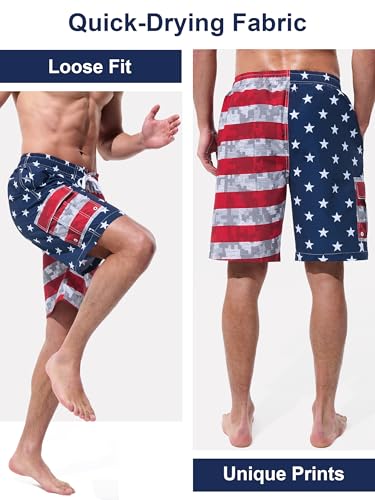 Mens Swim Trunks Board Shorts Swim Shorts Quick Dry 9 Inch Beach Swimwear3