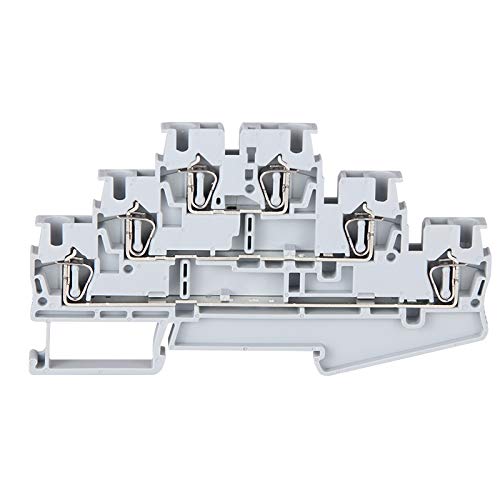 Bornes, Bornier Type de rail 2.5MM place Pull-arrière Type Linéaire Type de trois couches Terminal ignifuge pour un sertissage précis