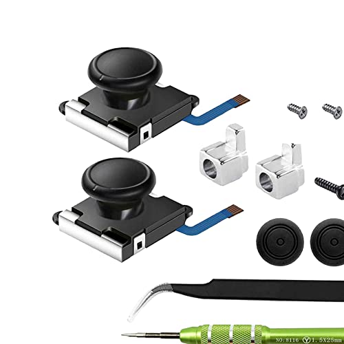 kesoto 2 Conjuntos de Joystick Analógico Esquerdo/Direito para Switch Joycon Joy-Con Kit