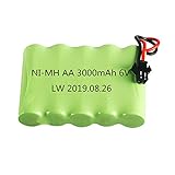 Nuevo y de alta calidad. NHFGJ 1 Piezas a 10 Piezas 6v 3000mah Nimh Batería Recargable para Juguetes RC Coches Barcos Modelo AA 2400mah 6v Batería 1PCS