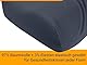 npluseins 2er Pack Spannbezüge für Nackenkissen Gesundheitskissen 959.1234, M, 35-40x55-60 cm, anthrazit