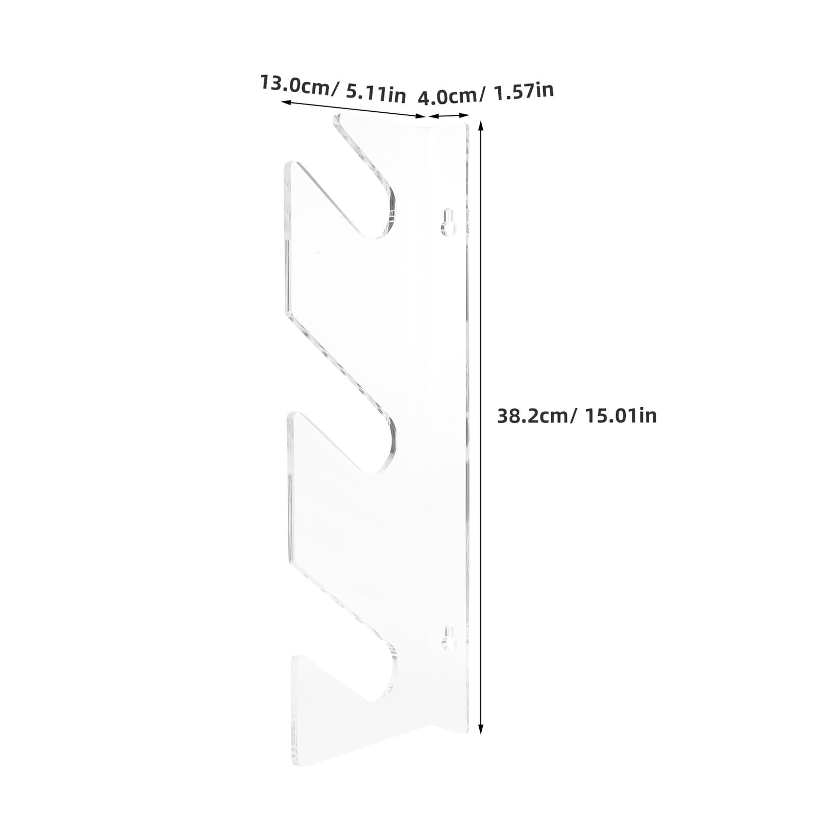 VICASKY Support Mural en Acrylique à 3 Couches pour Snowboard et Skateboard, Étagère Résistante pour Rangement Rapide à Domicile Clubs