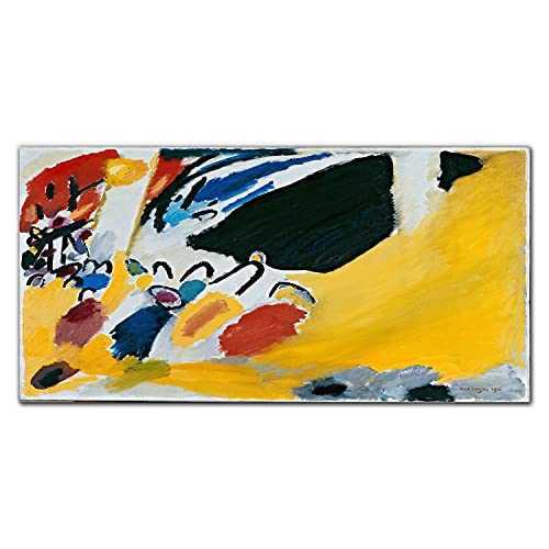 Décoration murale salon avec le tableau en verre acrylique Impresja III