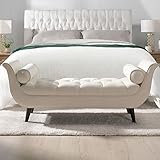 Jennifer Taylor Home Alma Entryway Bench, Sky Neutral