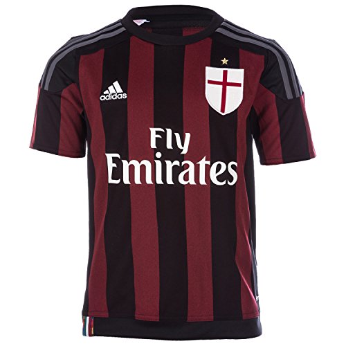 adidas 2015-2016 AC Milan Home Football Soccer T-Shirt Camiseta (Kids)
