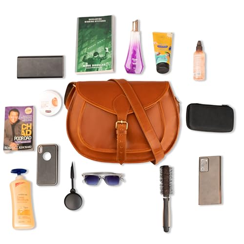 Image of Satchel And Fable Handmade Vintage Crossbody Leather Bags for Women Shoulder Handbag