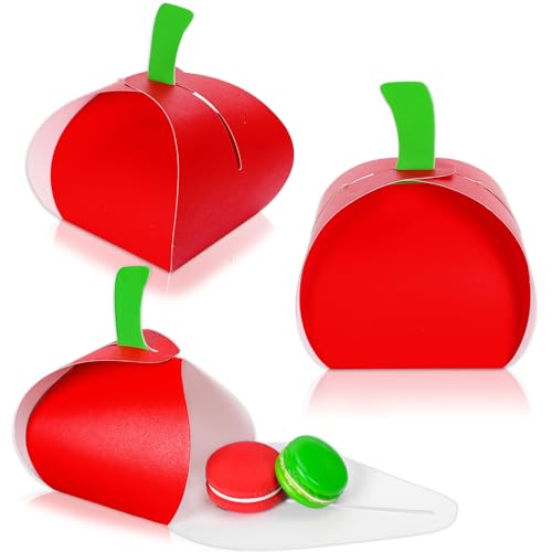 Boîtes à biscuits pomme rouge école et friandises de rentrée