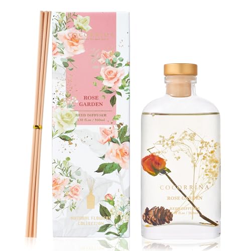 Miniatura 3 de Cocorrína Difusor De Varillas Ambientador Jardín De Rosas Con 8 Varillas Para Baño, Dormitorio Y Decoración De Hogar - 160ml