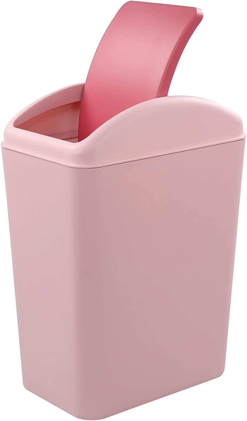 Ggbin Plastic Trash Cans, Swing Trash Bins for Kitchen, Office Home & Kitchen