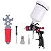 Produktbild HVLP Spritzpistole Pneumatische Spritzpistole mit 1,3 mm Düse und 600 ml Plastikbecher für Lackierpistole für einen Decklack mit feiner Oberfläche
