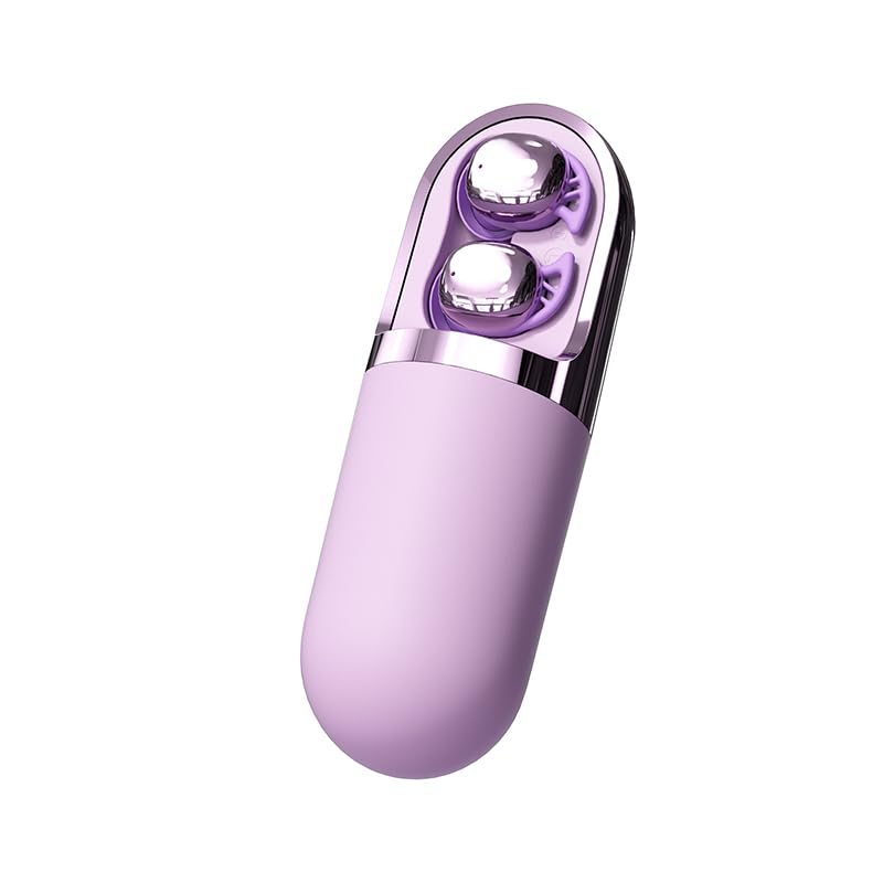 PAXA S13 Vibrationsmassage Bluetooth-Kopfhörer,Unsichtbare Ohrstöpsel,Bluetooth 6.0 Schlaf-Ohrhörer Für Seitenschläfer,Vibrierendem Ladeetui Zur Entspannung Und Massage,Zum Schlafen,Purple