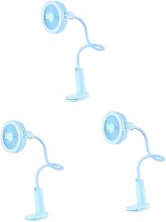 Homoyoyo 3pcs 360 Mini Fan for Desk Mini Travel Fan Desk Fan Personal Small Desk Fan Box Fan Blue USB Mini Fan Mini LED Fan Flexible Mini Fan Small Fan Table Fan Computer Shower Head