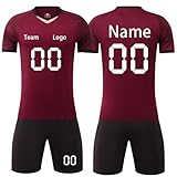 【Personnalisation complète de votre maillot de foot】Créez l'identité unique de votre équipe avec notre maillot de foot personnalisable. Ajoutez le nom du joueur et son numéro préféré sur le maillot. Notre tee shirt personnalisable permet également d'inclure un logo d'équipe pour un look professionnel complet. Ce tshirt personnalisé est idéal pour créer des tenues assorties pour les équipes de football jeunes et adultes, parfait comme cadeau personnalisé pour les passionnés de sport.