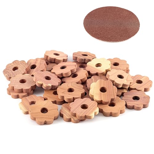 Hanseholz 30X Zedernholzringe Mottenabwehr