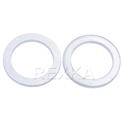 Rexka 30Pcs Transmission Fluid Drain Plug Crush Washer Compatible With Honda Replacement For Part #90471-Px4-000 Accord Acura Civic Ridgeline Odyssey Crv Cr-V Pilot Fit Element #TOP14