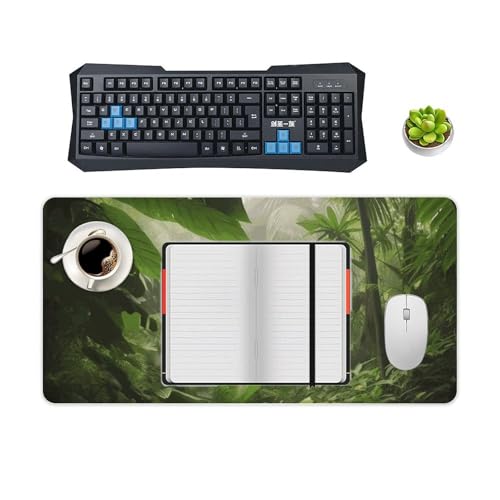 Desk Pad Protector 24x12 Inch Extended Tropical Rainforest miniatura 4