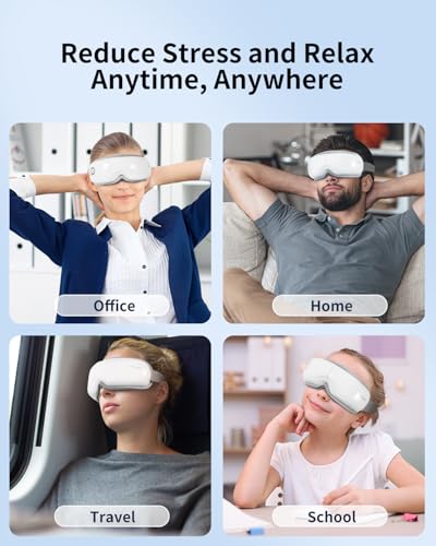 arboleaf-Eye-Massager-with-Heat-Heated-Eye-Massager-for-Migraines-with-Compression-and-Music-Wireless-Eye-Mask-Massager-with-Heat-5-Modes-Portable-Massaging-Eye-mask-for-Relieve-Eye-Strain arboleaf Eye Massager with Heat Heated Eye Massager for Migraines with Compression and Music Wireless Eye Mask Massager with Heat 5 Modes Portable Massaging Eye mask for Relieve Eye Strain