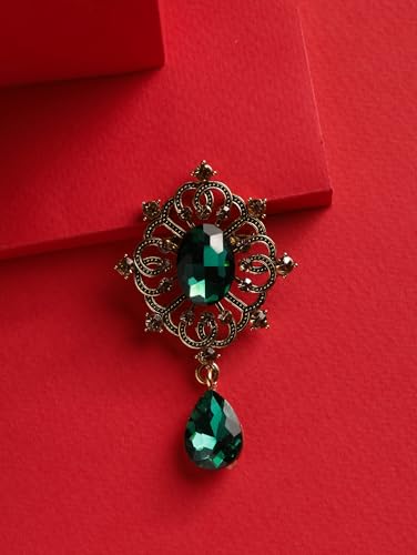 Image of MINACHI Vintage Victorian Design Queen's Cameo Antique Wedding Brooch Pin, Jewelry Gift for Women