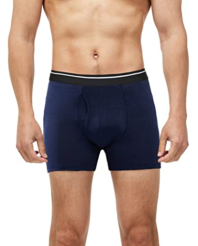 Men's Merino Wool Briefs Boxers with Fly Underwear Base Layer Underpants