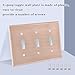 Baby Pink 3-Gang Light Switch Cover,Toggle Wall Plates Cover,Outlet Covers,Polycarbonate Thermoplastic,21212516