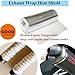 Exhaust Wrap Heat Shield Automotive Aluminum Material Muffler Wrap Insulation Armor, Motorcycle Fiber Exhaust Muffler Mat