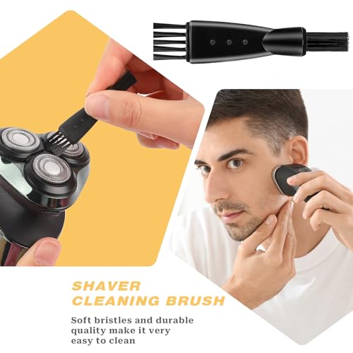 18 peças de escova de limpeza elétrica masculina, escovas de limpeza de barbeador, escovas de barbea