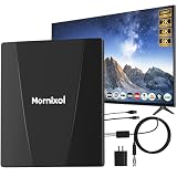Mornixol TV Antenna Indoor, Digital Outdoor TV Antenna with Signal Booster, 100 Miles Long Range Reception for 4K 8K 1080P HD Outdoor Antenna, 360° Reception, 40ft Cable, Weatherproof, Easy Setup