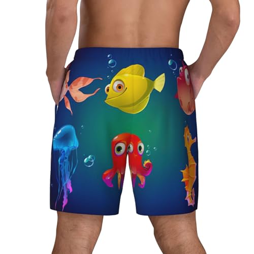 Maillot de bain homme marine à séchage rapide et doublure compression - 3