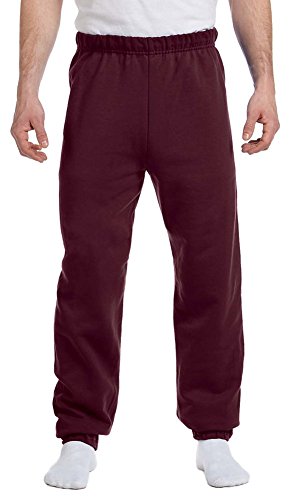 Image of Jerzees Men's NuBlend Fleece Elastic Bottom Sweatpants, Relaxed Fit, Cotton Blend