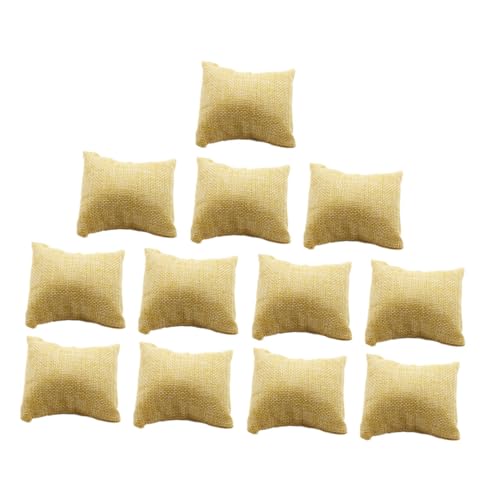 Beaupretty 12個 小型時計用展示枕 軽量ソフトな?素材 ジュエリーやブレスレット収納用 携帯可能で腕時計ケースに 家や店舗のディスプレイに