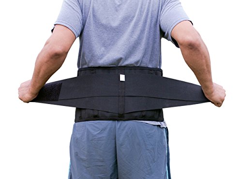 Pro Ice Lumbar Support Wrap - Lower Back Cold Therapy Wrap Compression for Lower Back Pain, Sciatica & Pinched Nerves - Long-Lasting Cooling Ice Packs Included (Medium 26