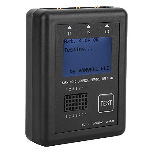 Multifunction Diode Triode Resistor Capacitor Transistor Tester - Ideal For Testing Electronic Components With Lcd Display #TOP3