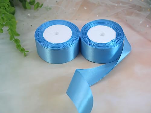 Premium Blue Satin Ribbon 1.5 Inch - 50 Yards for Gift Wrapping, Floral Decor, Weddings & DIY Projects - Luxurious Silk Finish for Valentine's & Mother's Day 7 Premium Blue Satin Ribbon 1.5 Inch - 50 Yards for Gift Wrapping, Floral Decor, Weddings & DIY Projects - Luxurious Silk Finish for Valentine's & Mother's Day - Image 6