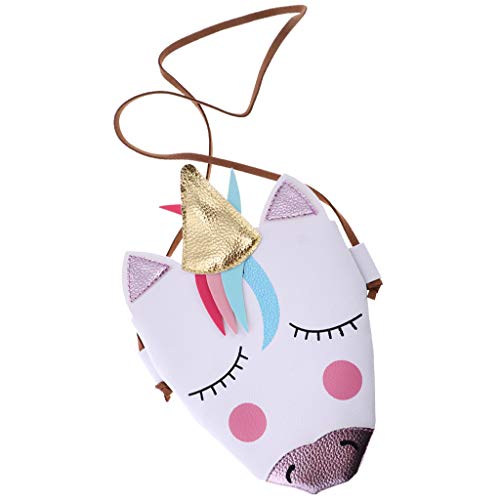 gazechimp Bolsa Em Forma De Unicórnio, Bolsa De Ombro Para Meninas, Sacola 3D Fofa Com Ombro