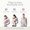 Ergobaby Embrace Baby Carrier Newborn to Toddler - Lightweight Ergonomic Baby Carriers - Cozy Essentials (7-25 Pounds), Ponte Knit, Cream #5
