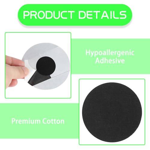 20 Pcs Black Libre 2 Sensor Covers, CGM Sensor Patchs Waterproof Adhesive Patches Compatible with Freestyle Libre 1/2/3, Breathable Without Glue Adhesive Glucose Monitor Protector for Swimming Sports - Image 2