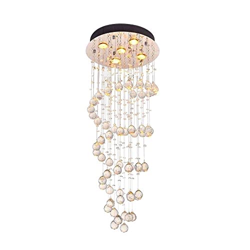 Lustre moderne salon en cristal pour illuminer et agrandir l'espace intérieur