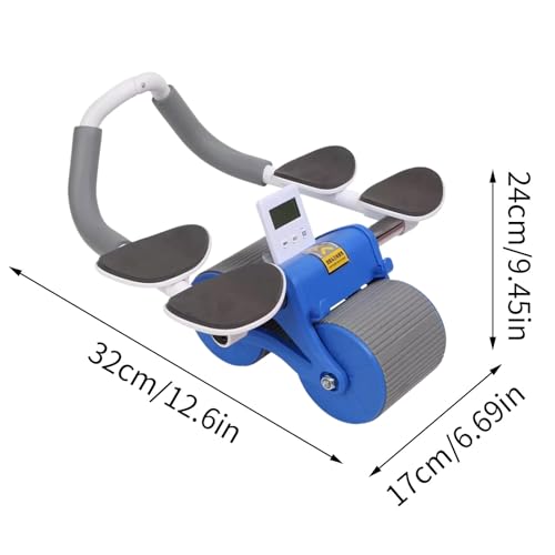 Rueda para ejercicios abdominales y entrenamiento de core con rebote automático estable 2