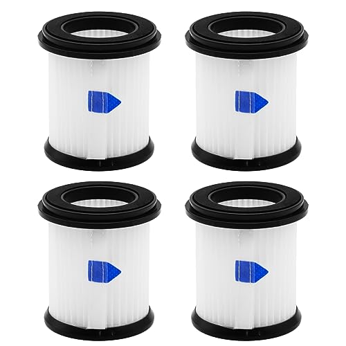 ilovelife 4PCS HEPA Filter with Mesh Filter Replacement for INSE N5S N5T S6T S6P Pro S610/TMA T120 T121 T151 T150 T220 T210 T181 T180 T220 Cordless Vacuum Cleaner, White