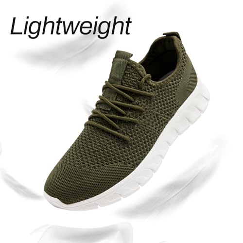 Image of Men Running Tennis Shoes Gym Fashion Sneakers Walking Workout Shoes Athletic Slip on Breathable Mesh Comfortable Lightweight Casual Sport Shoe