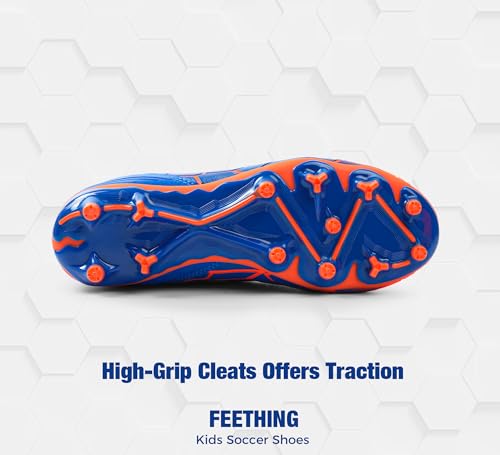 Kids Soccer Cleats for Boys Girls Soccer Shoes Firm Ground Youth Lightweight Athletic Training Football Cleats for Little/Big Kid4