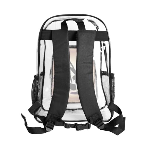 Mochila escolar de seguridad con notas musicales y bolsillos de malla 3