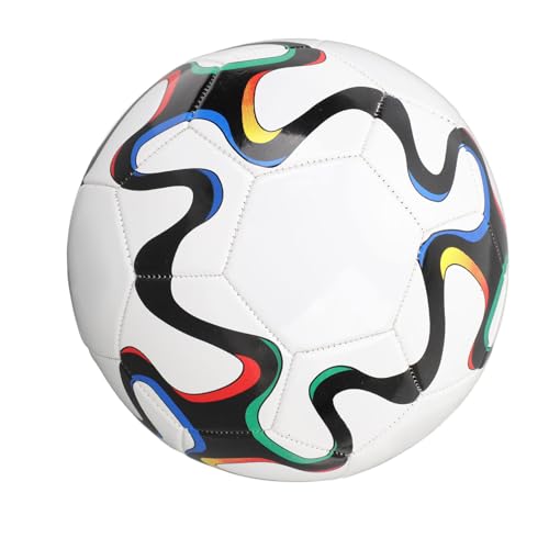 ZAWELIYO Tamaño 5 Bola de Fútbol, ​​Fútbol de Entrenamiento con Forro de Goma de PVC, Bola de Competencia, Alta Elasticidad para el Juego Al Aire Libre en Interiores