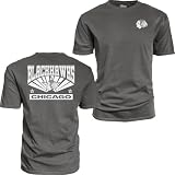 Chicago Blackhawks NHL Officially Licensed T-Shirt Ringspun Front/Back Shot Team Color, Large