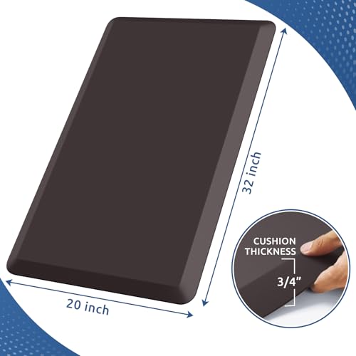 Image of 0.8 inch Thick Kitchen Mat Cushioned Anti Fatigue Rug Comfort Floor Mats