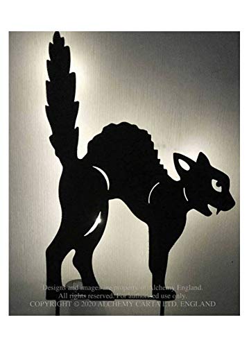 Lámpara animal Black Cat de Alchemy Gothic para iluminación decorativa de jardín 3